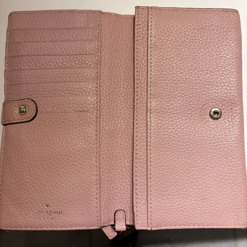 Kate Spade New York Leather Wristlet Wallet | Blush Pink